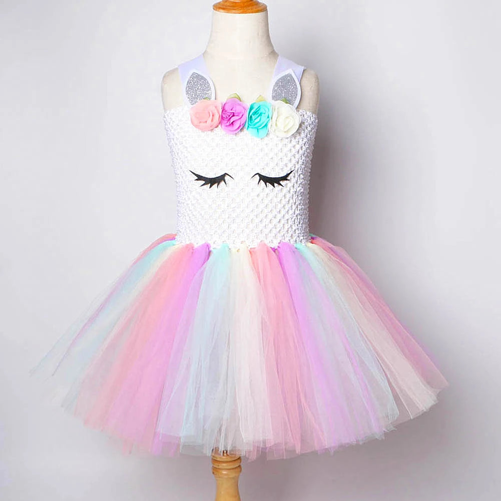 Pastel Unicorn Tutu Dress Cosplay Costume