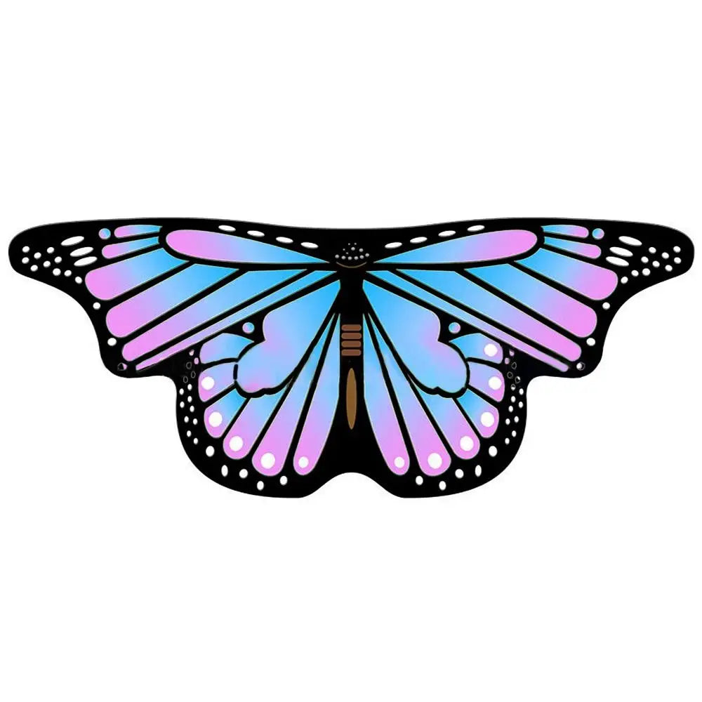 Colorful Butterfly Wings Cosplay Cape