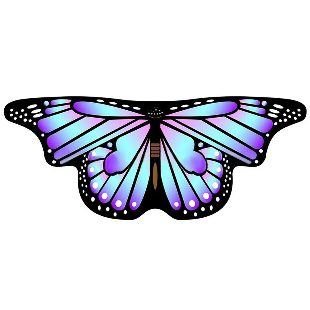 Colorful Butterfly Wings Cosplay Cape