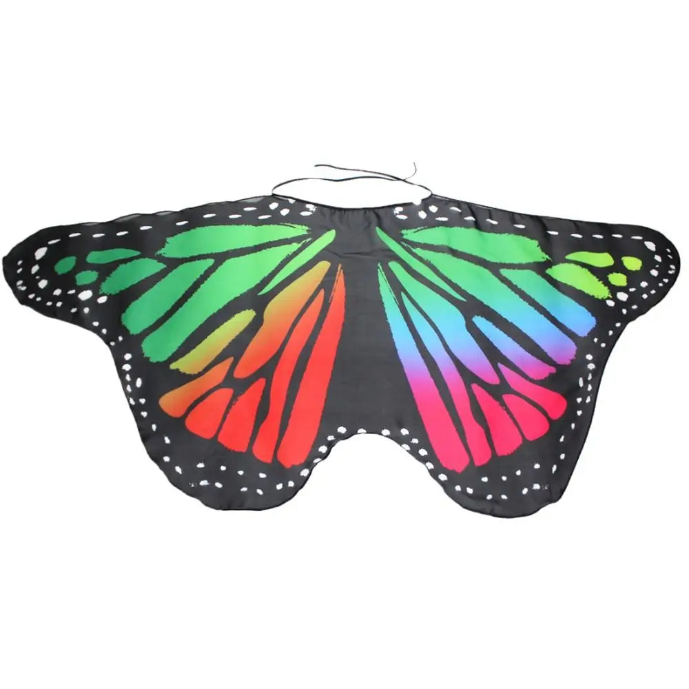 Colorful Butterfly Wings Cosplay Cape