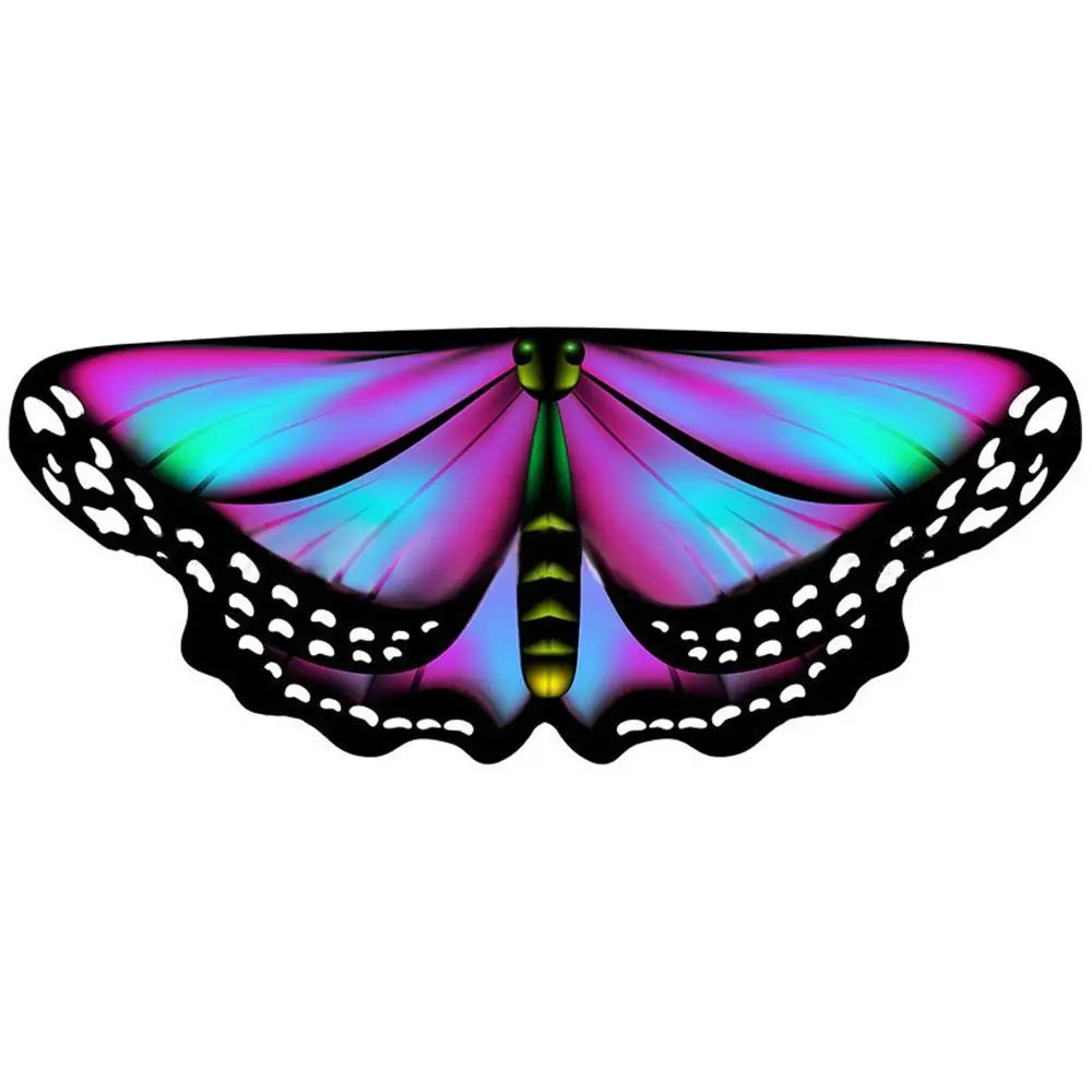 Colorful Butterfly Wings Cosplay Cape