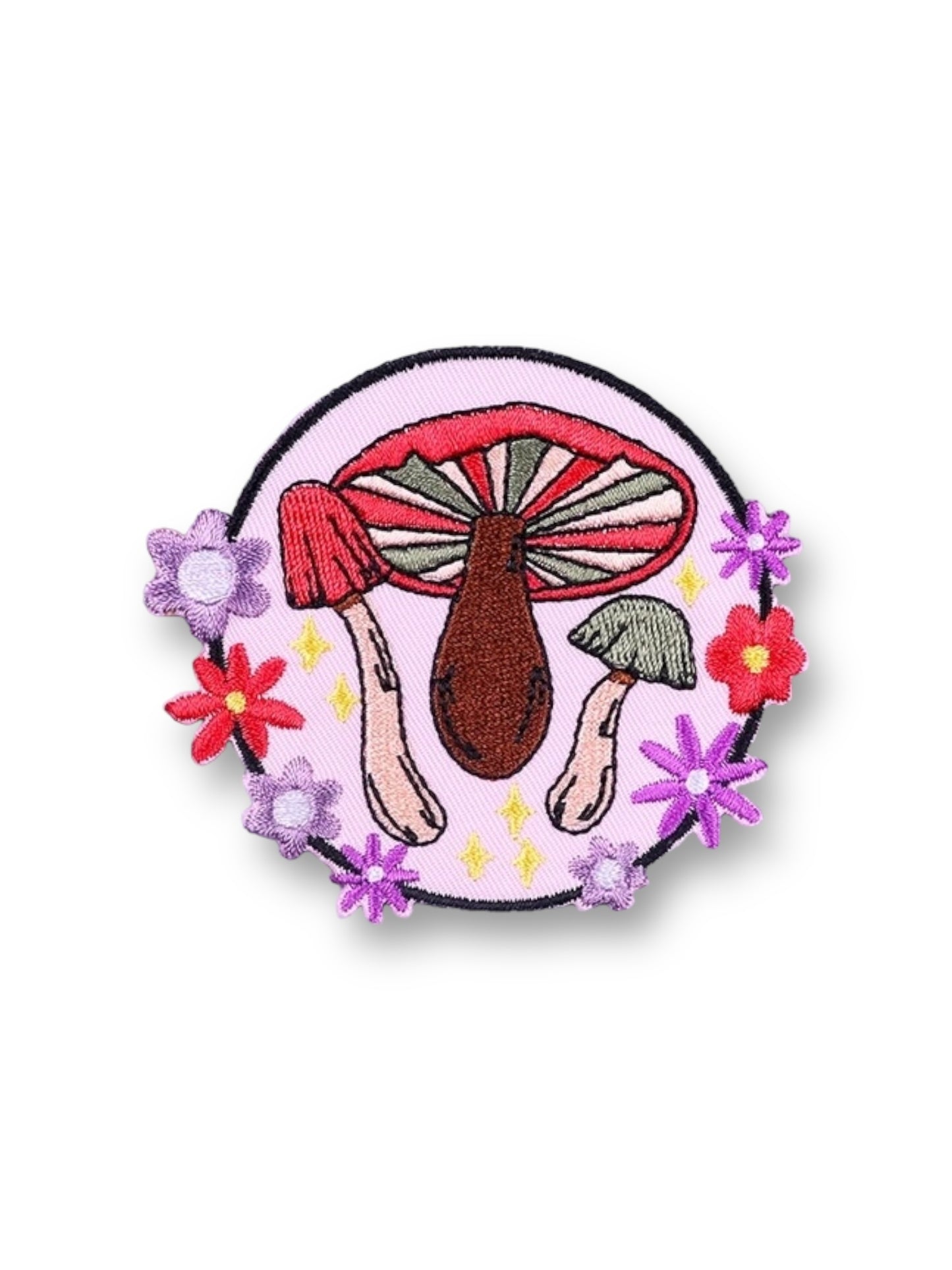 Embroidered Patch, Mushrooms