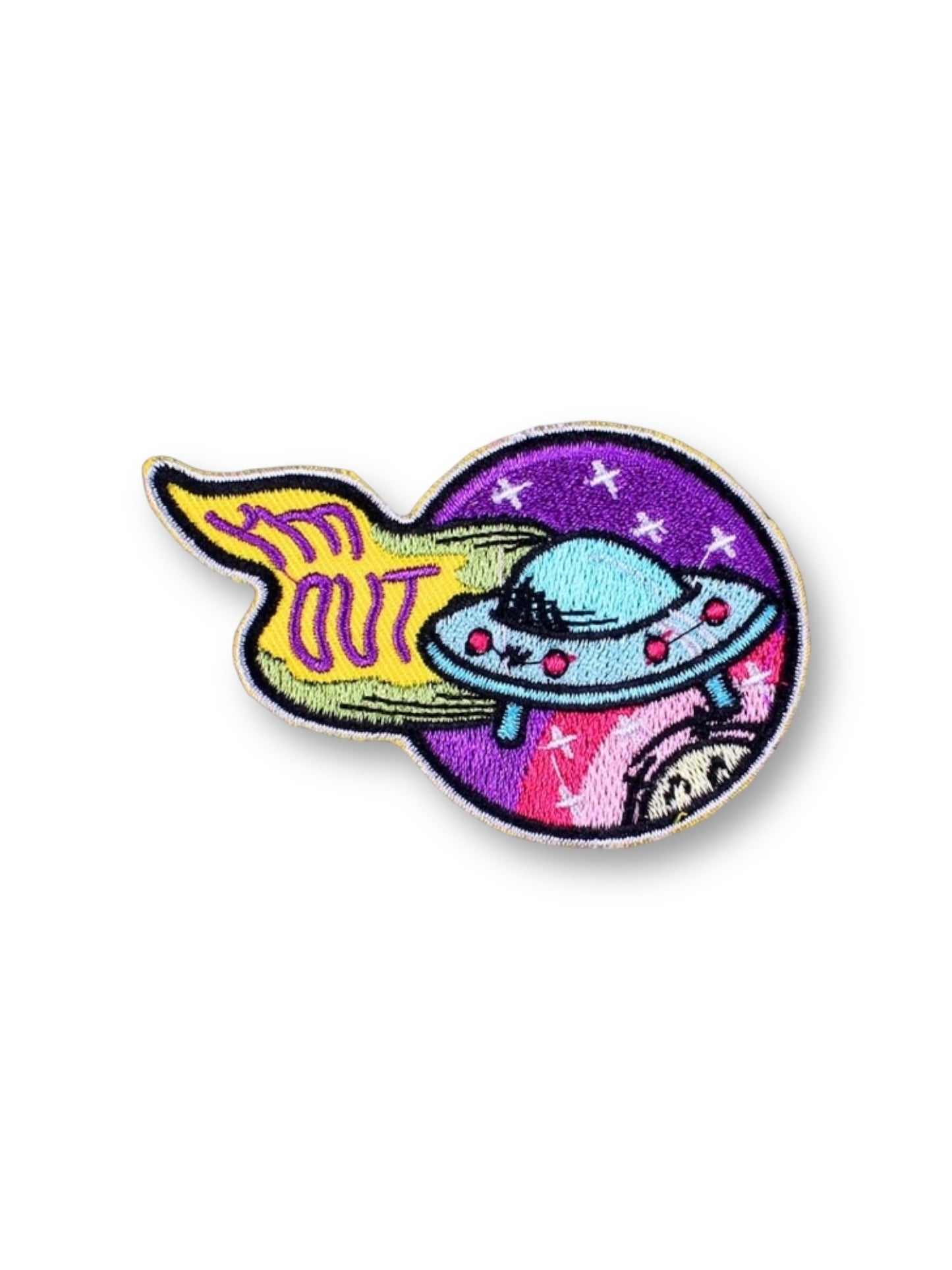 Embroidered Patch, I'm Out UFO