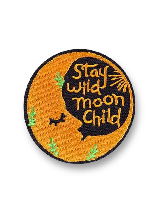 Embroidered Patch, Stay Wild Moon Child