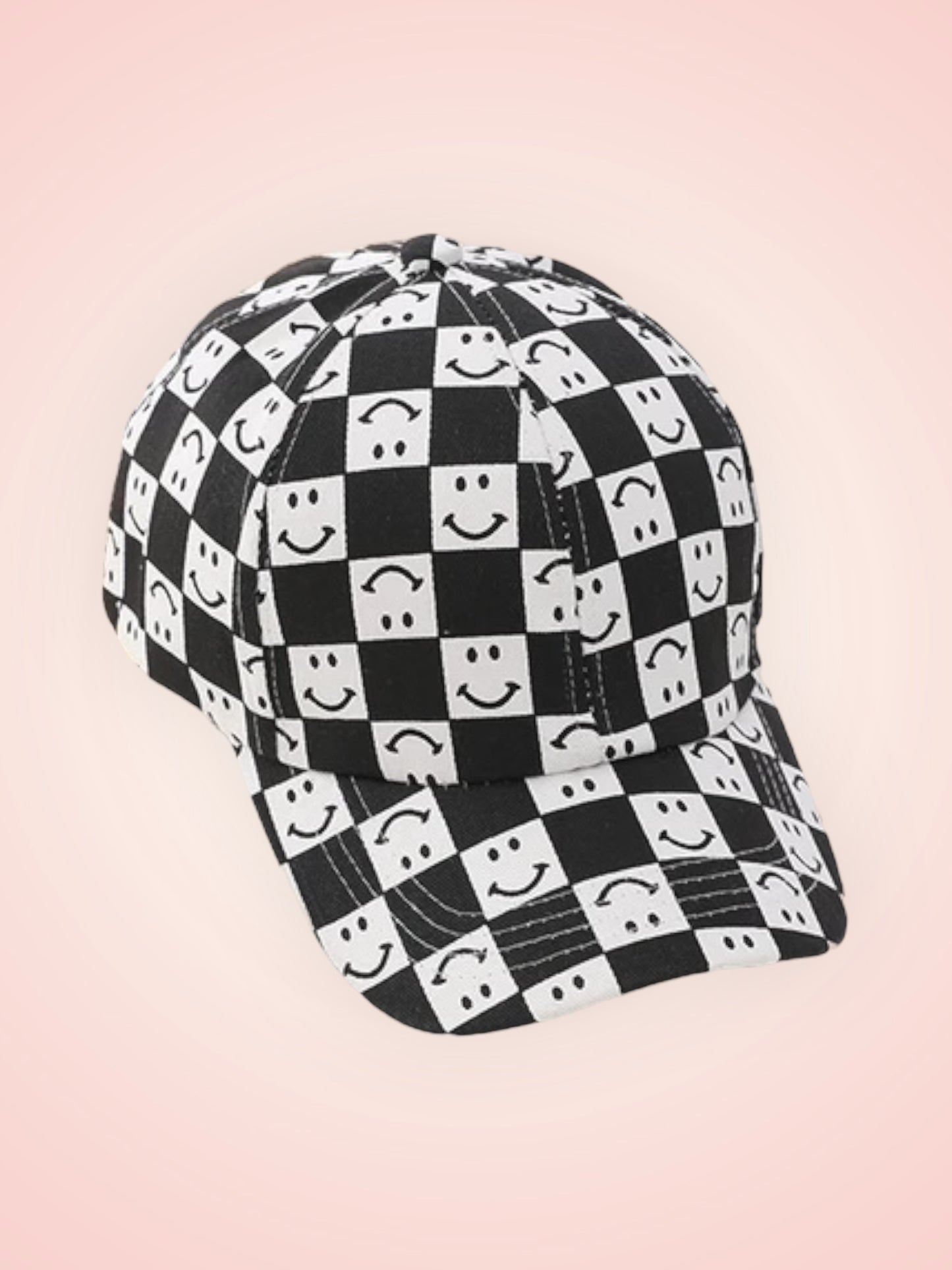 Pooki Smile Checkered Bucket Hat