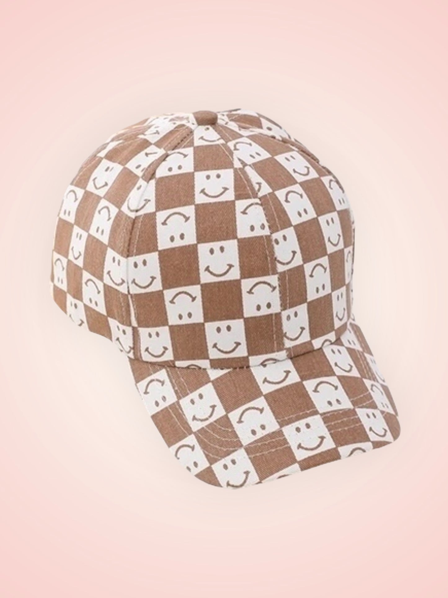 Pooki Smile Checkered Bucket Hat