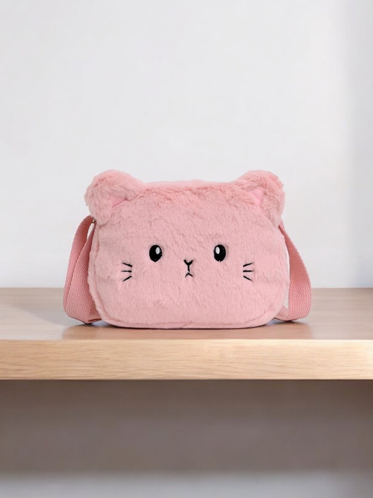 Kawaii Kitty Plush Crossbody Bag