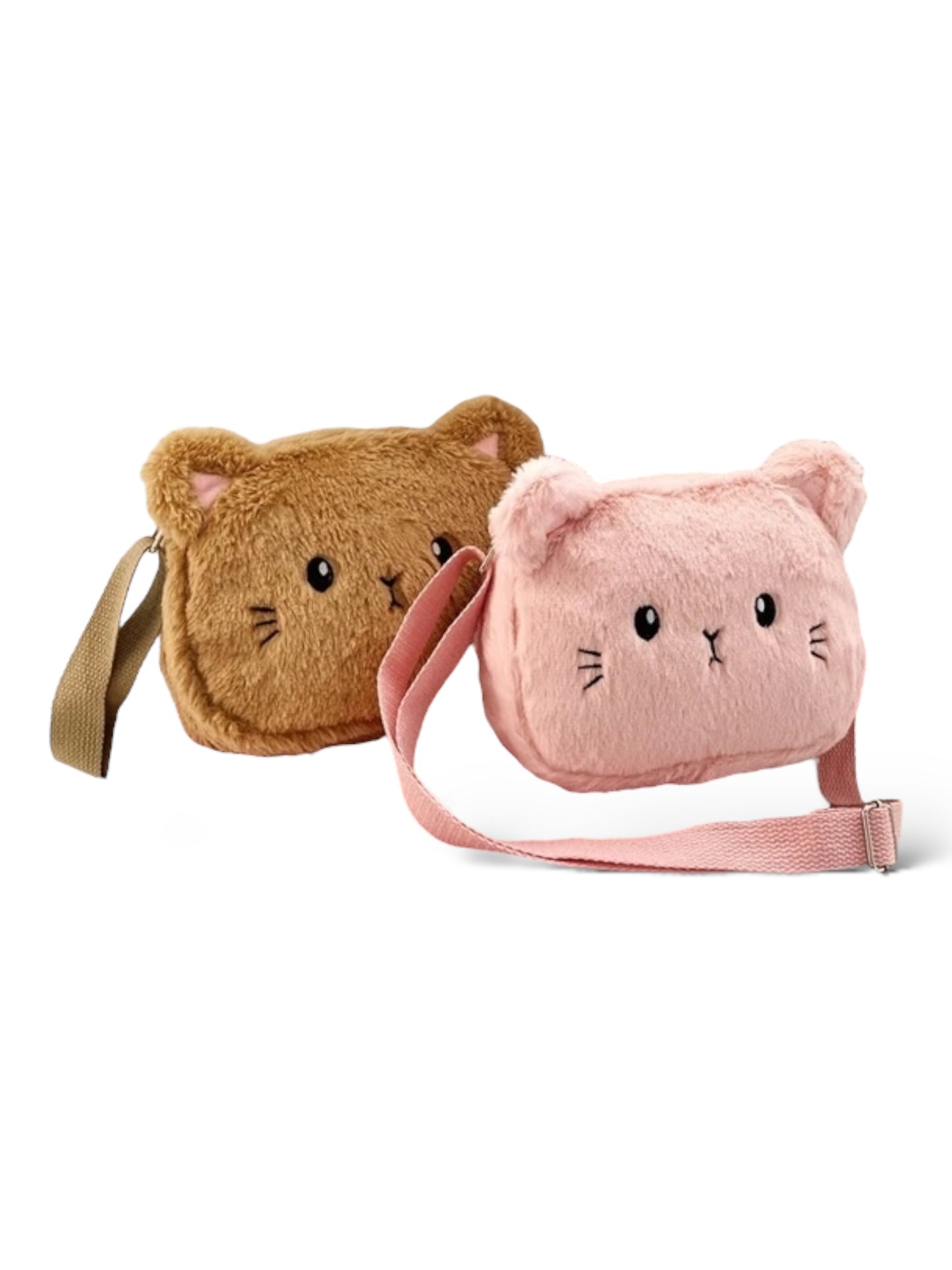 Kawaii Kitty Plush Crossbody Bag