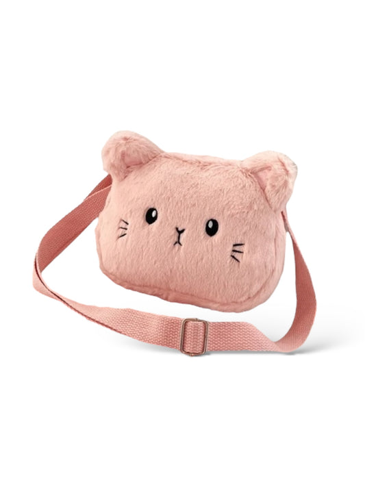 Kawaii Kitty Plush Crossbody Bag