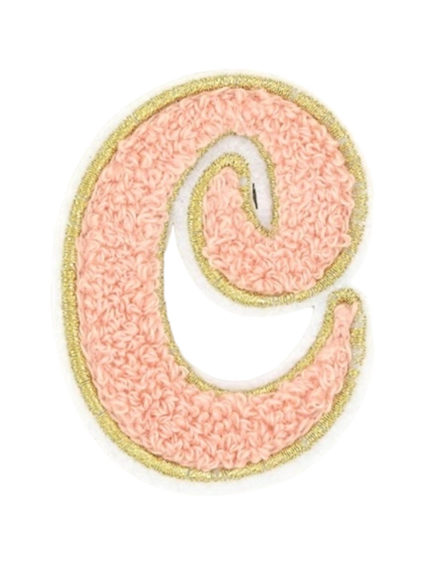 Alpha Chenille Cursive Letter Patches