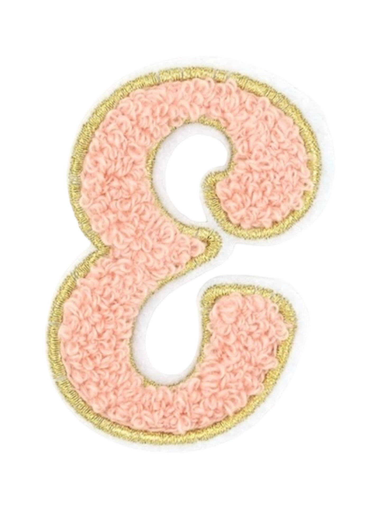 Alpha Chenille Cursive Letter Patches