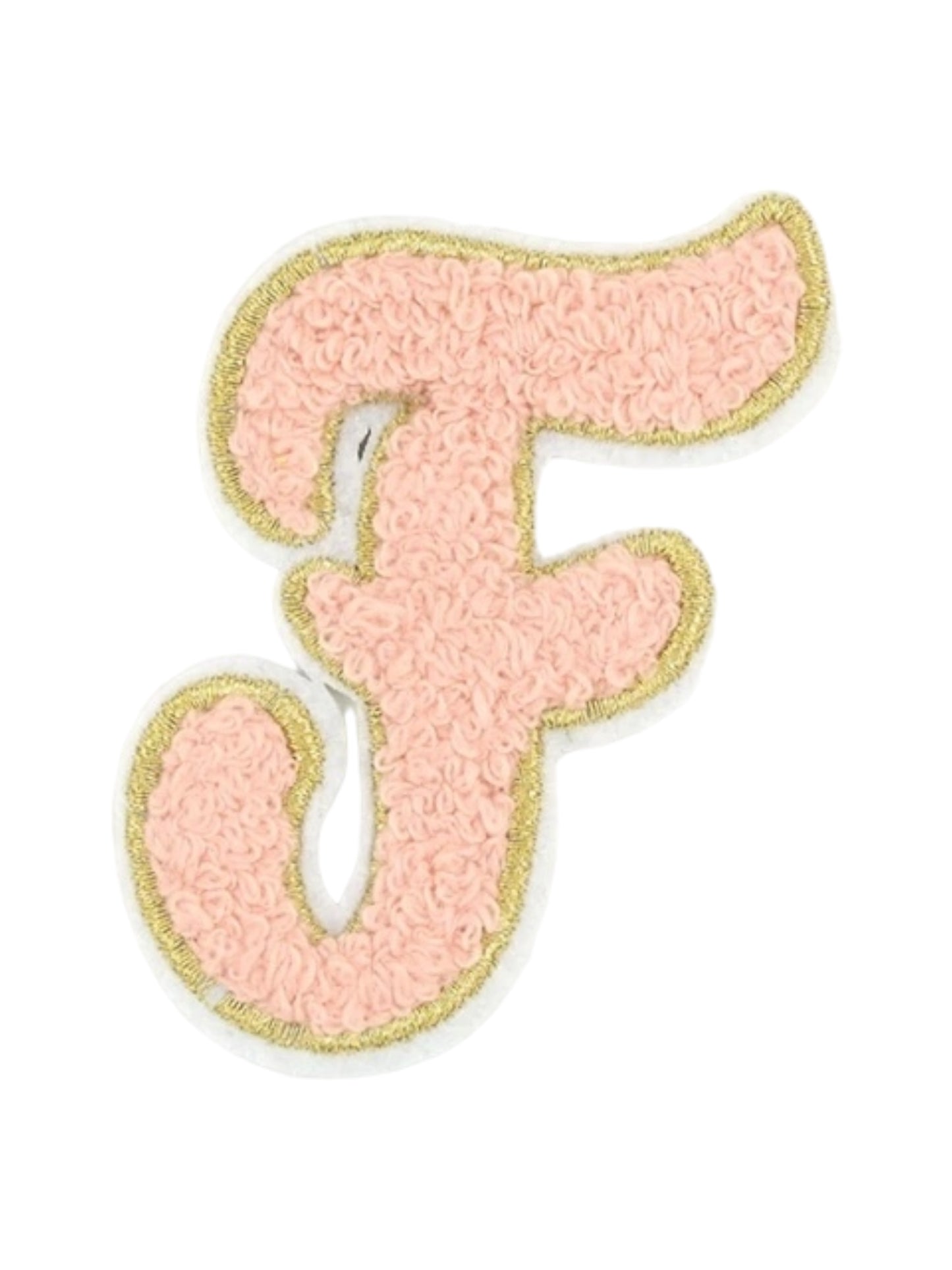 Alpha Chenille Cursive Letter Patches