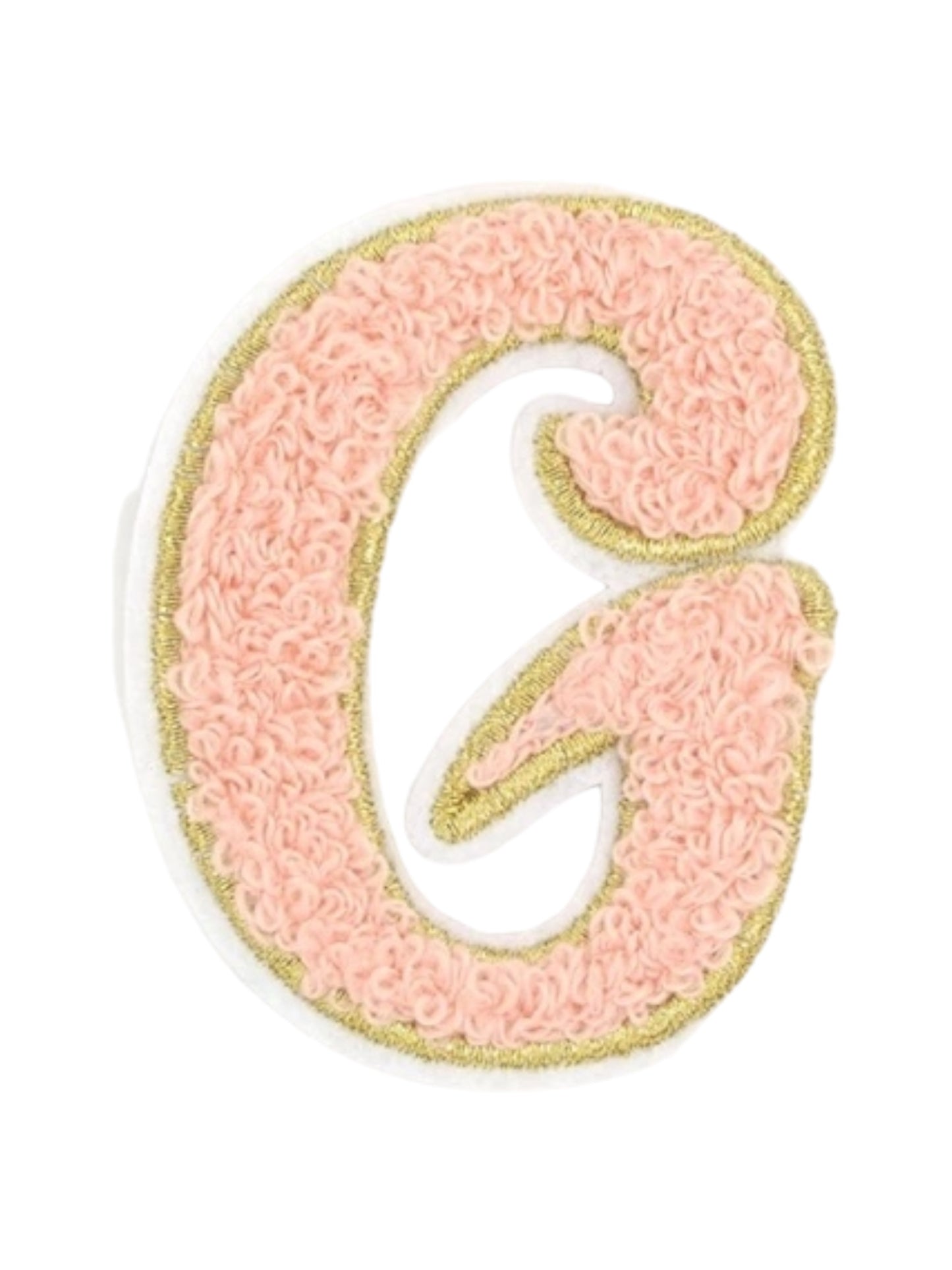 Alpha Chenille Cursive Letter Patches