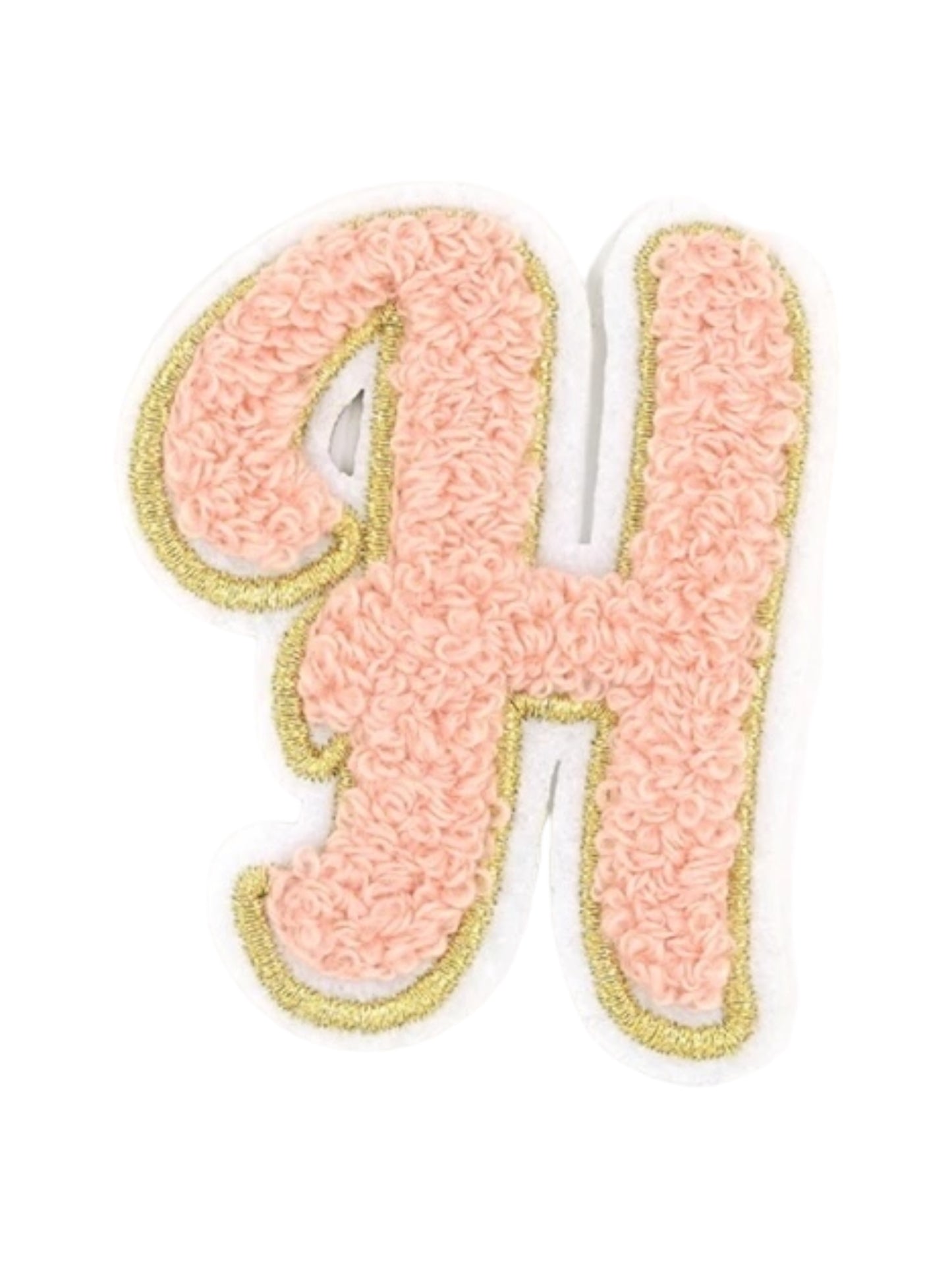 Alpha Chenille Cursive Letter Patches