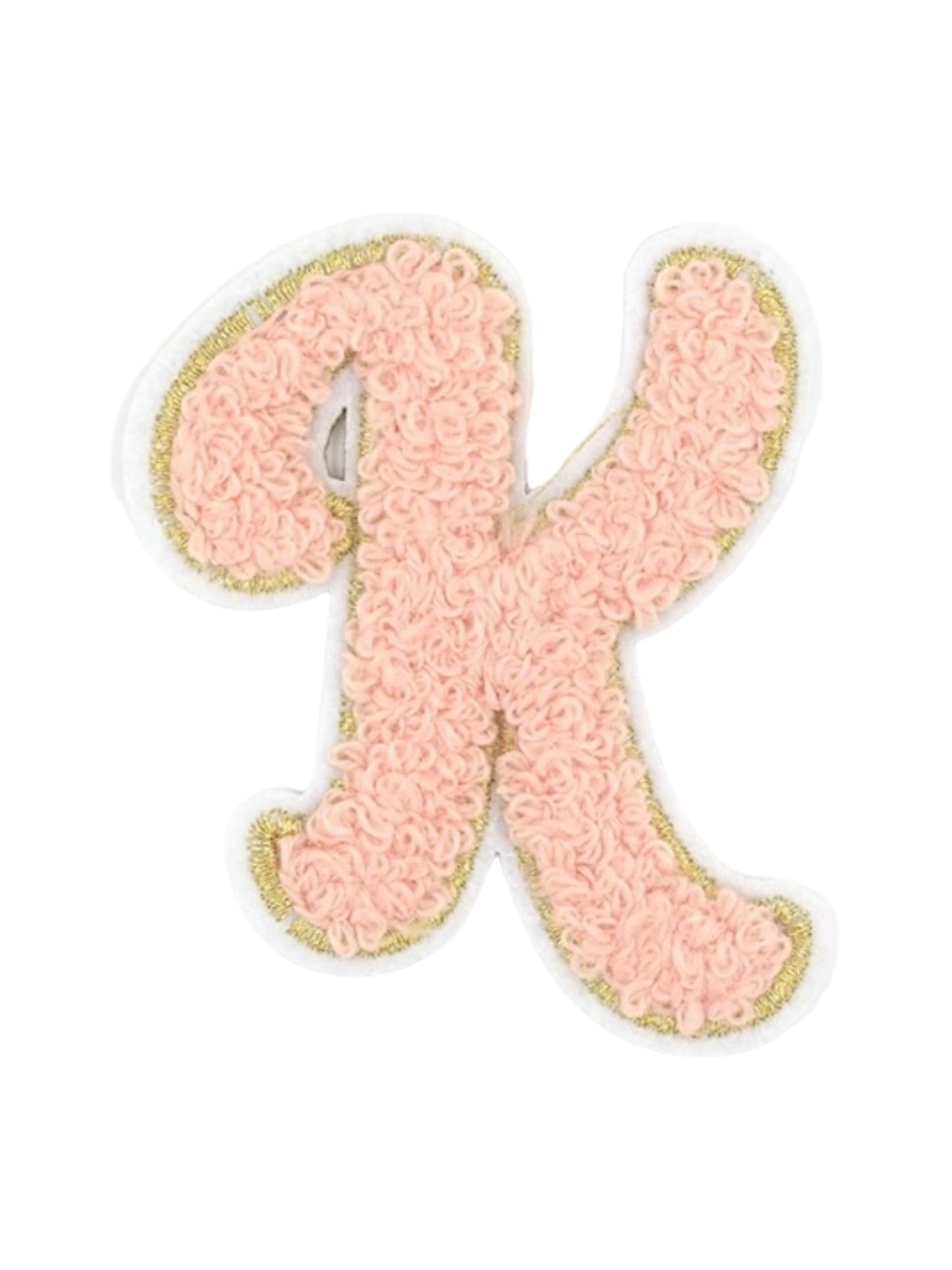 Alpha Chenille Cursive Letter Patches