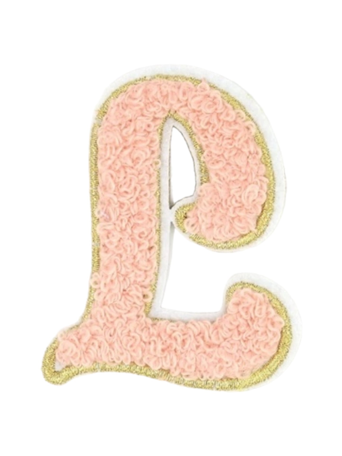 Alpha Chenille Cursive Letter Patches