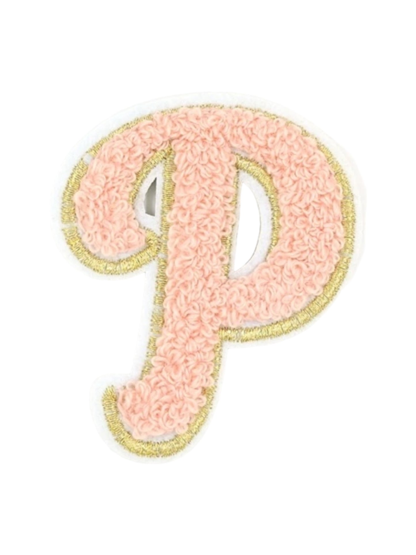 Alpha Chenille Cursive Letter Patches