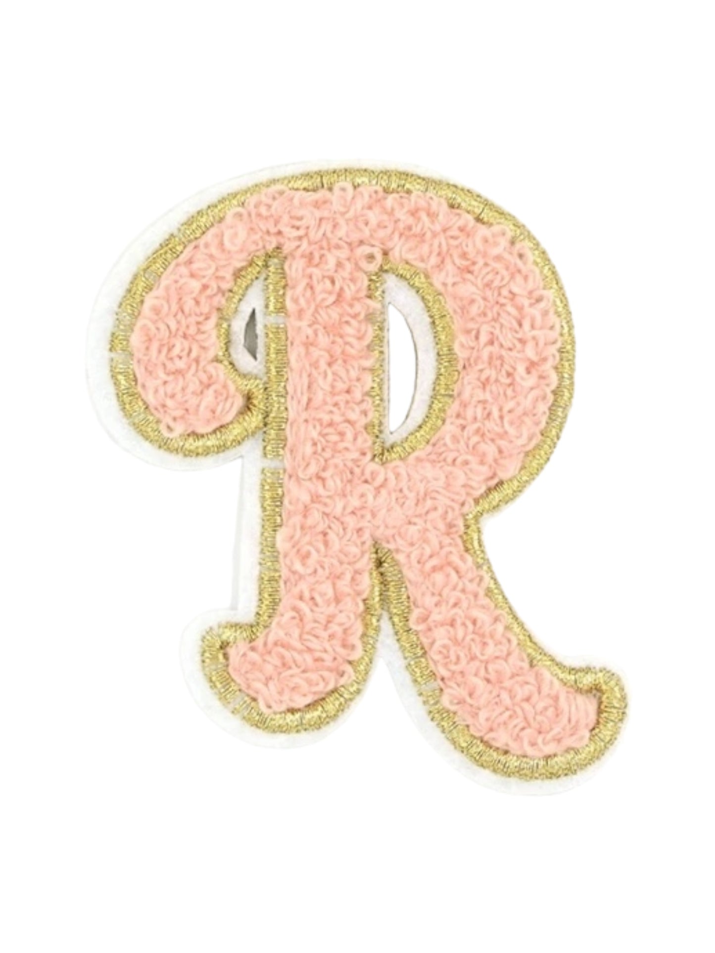 Alpha Chenille Cursive Letter Patches