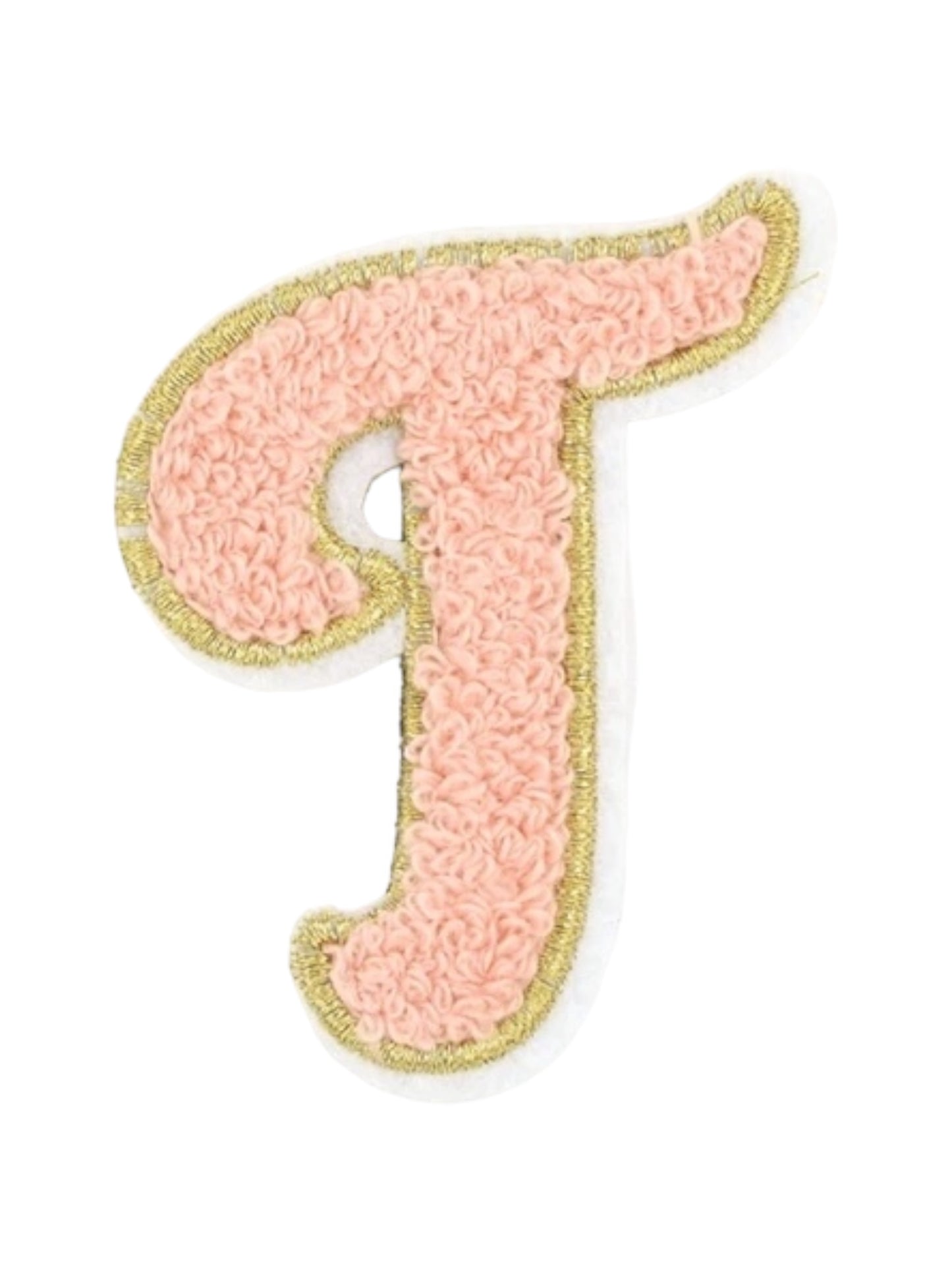 Alpha Chenille Cursive Letter Patches