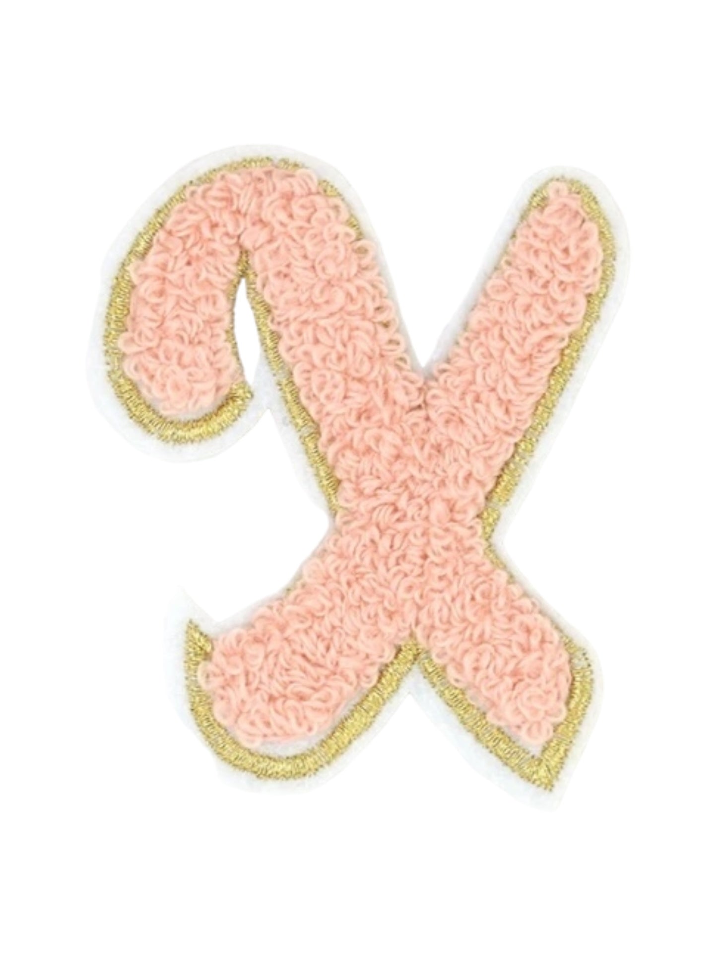 Alpha Chenille Cursive Letter Patches