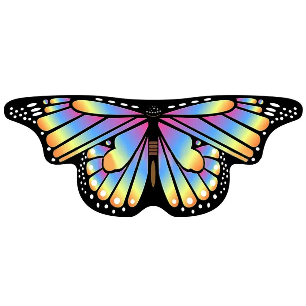 Colorful Butterfly Wings Cosplay Cape