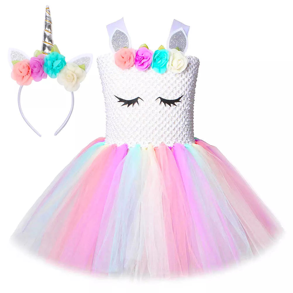 Pastel Unicorn Tutu Dress Cosplay Costume