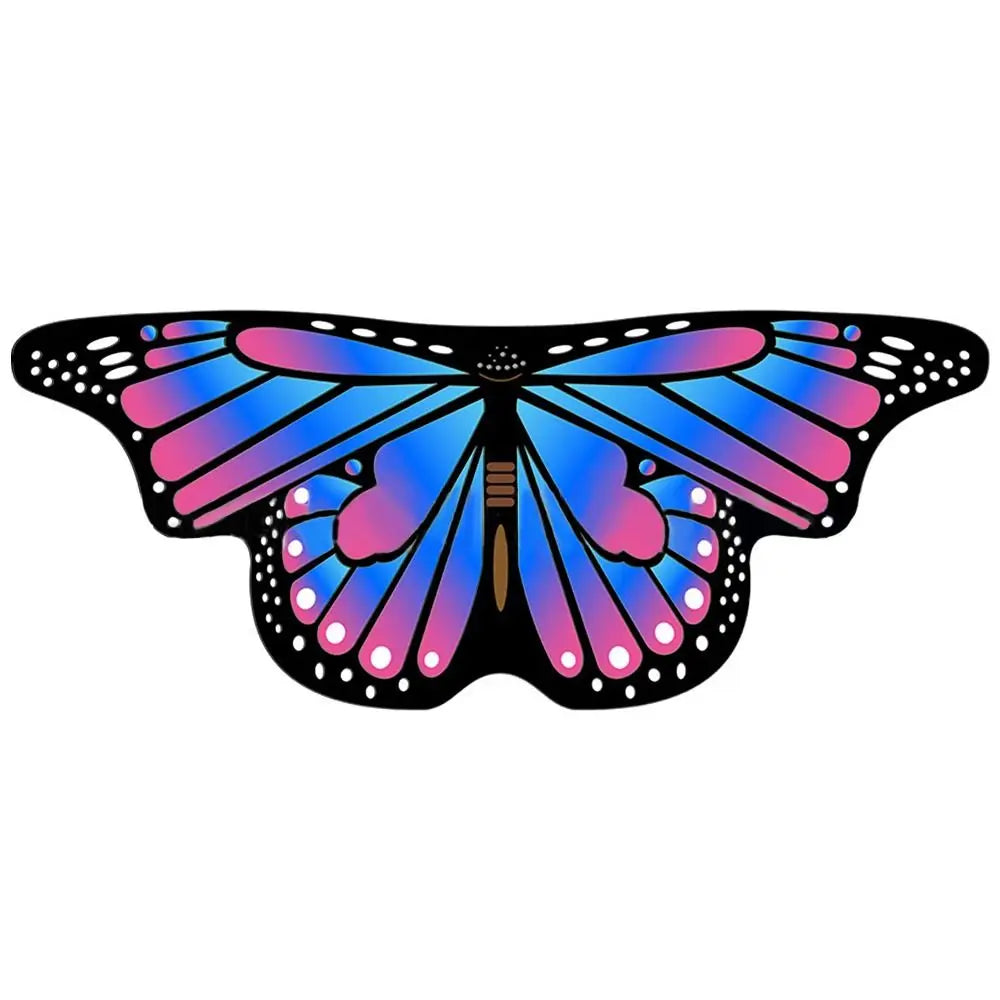 Colorful Butterfly Wings Cosplay Cape